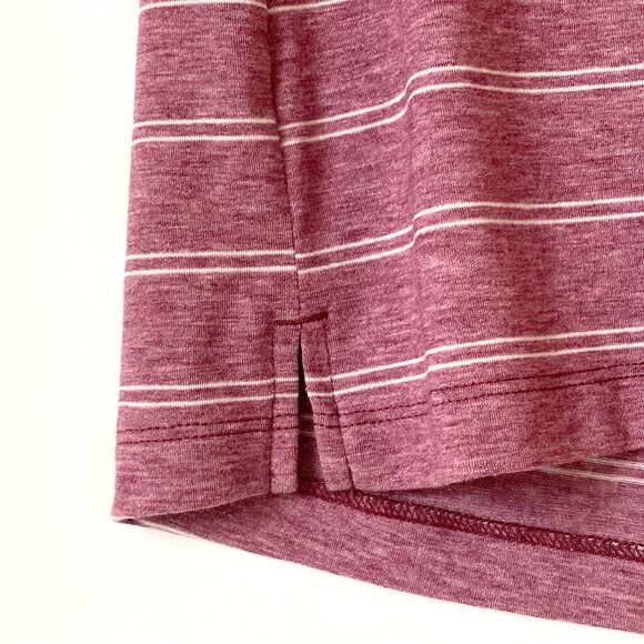 Kuhl Womens Lisette Short Sleeve V-Neck Henley Shirt Size M Striped Tee UPF 50+ - Picture 7 of 15